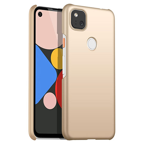 Coque Plastique Rigide Etui Housse Mat M01 pour Google Pixel 4a Or