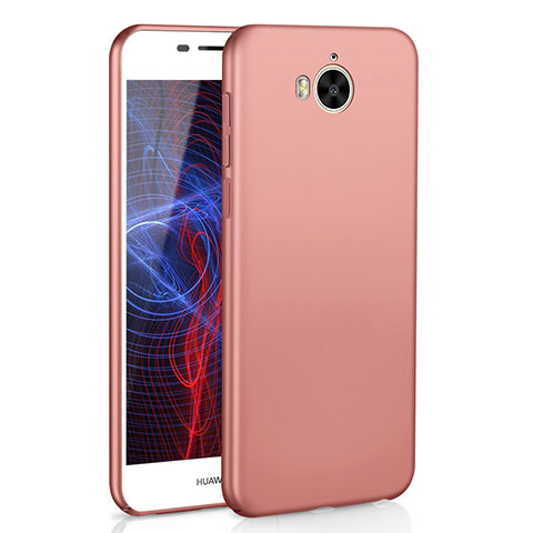 Coque Plastique Rigide Etui Housse Mat M01 pour Huawei Honor Play 6 Or Rose