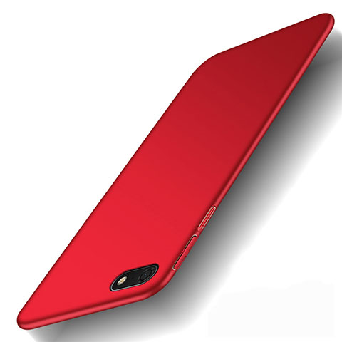 Coque Plastique Rigide Etui Housse Mat M01 pour Huawei Honor Play 7 Rouge