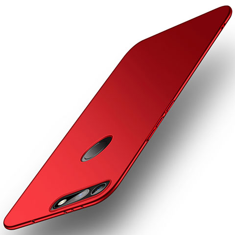 Coque Plastique Rigide Etui Housse Mat M01 pour Huawei Honor V20 Rouge