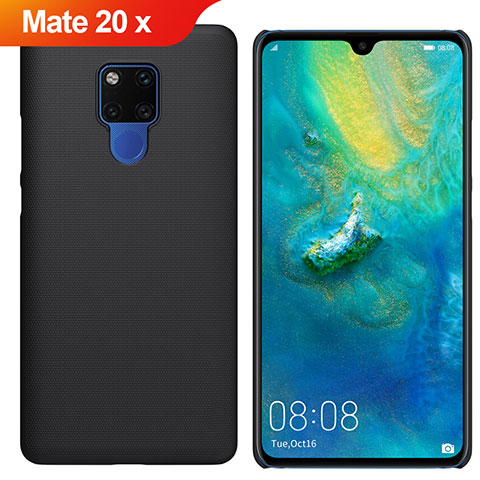 Coque Plastique Rigide Etui Housse Mat M01 pour Huawei Mate 20 X 5G Noir