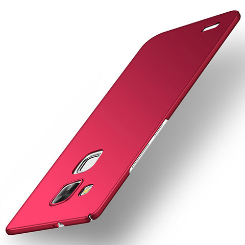 Coque Plastique Rigide Etui Housse Mat M01 pour Huawei Mate 7 Rouge