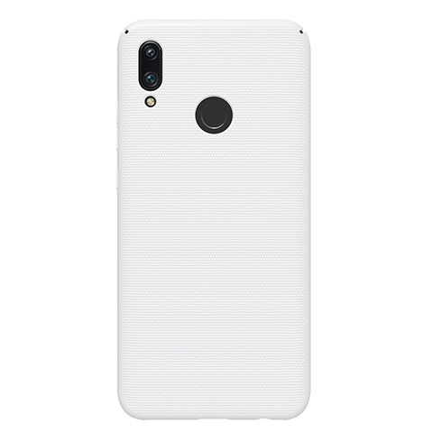 Coque Plastique Rigide Etui Housse Mat M01 pour Huawei P Smart (2019) Blanc