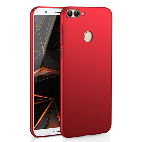 Coque Plastique Rigide Etui Housse Mat M01 pour Huawei P Smart Rouge