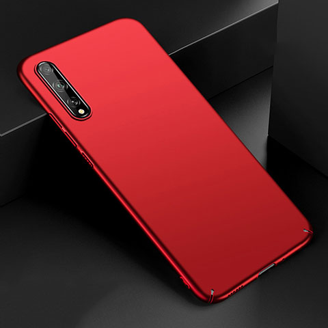 Coque Plastique Rigide Etui Housse Mat M01 pour Huawei P smart S Rouge