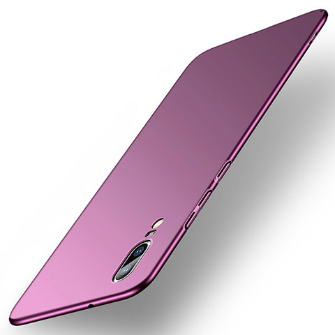 Coque Plastique Rigide Etui Housse Mat M01 pour Huawei P20 Violet