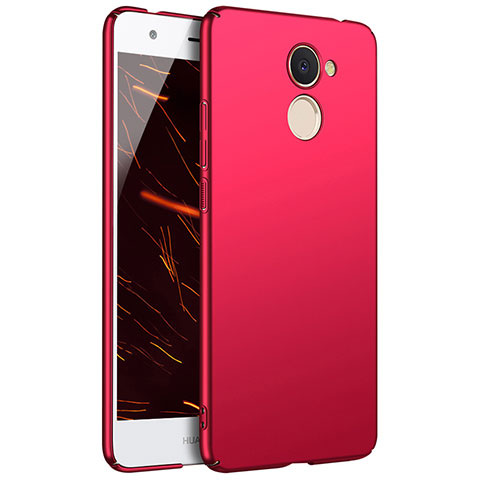 Coque Plastique Rigide Etui Housse Mat M01 pour Huawei Y7 Prime Rouge