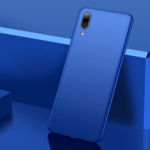 Coque Plastique Rigide Etui Housse Mat M01 pour Huawei Y7 Pro (2019) Bleu