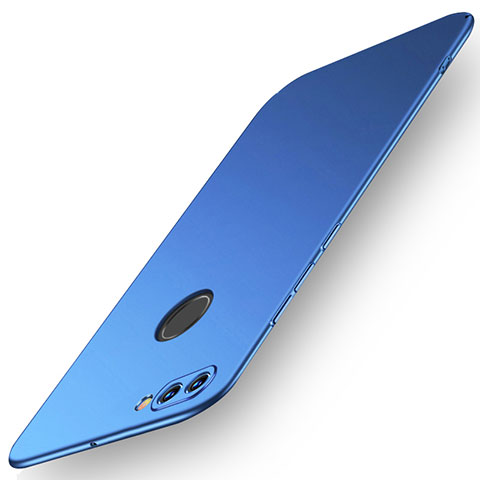 Coque Plastique Rigide Etui Housse Mat M01 pour Huawei Y9 (2018) Bleu