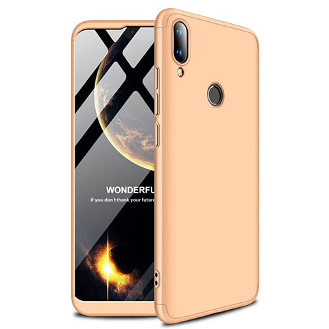 Coque Plastique Rigide Etui Housse Mat M01 pour Huawei Y9 (2019) Or