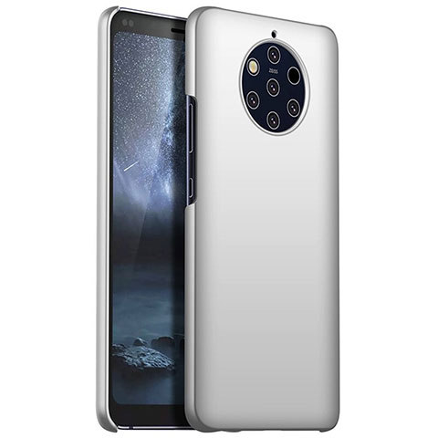 Coque Plastique Rigide Etui Housse Mat M01 pour Nokia 9 PureView Argent