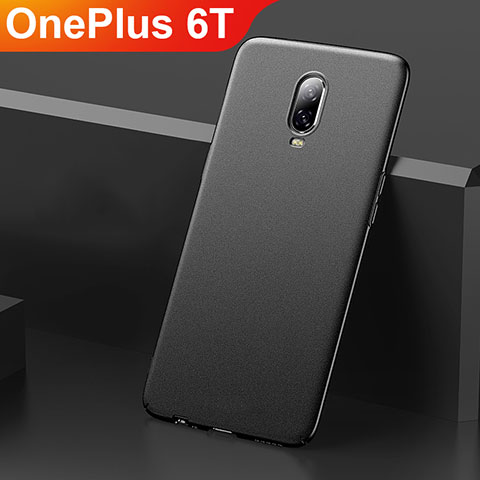 Coque Plastique Rigide Etui Housse Mat M01 pour OnePlus 6T Noir