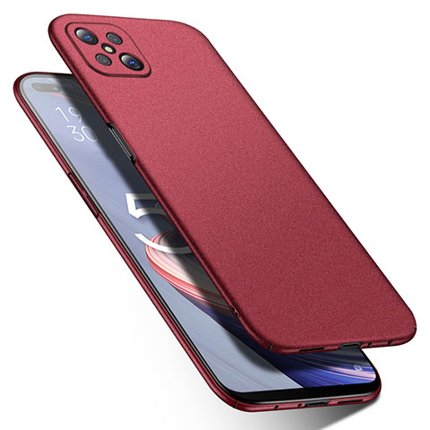 Coque Plastique Rigide Etui Housse Mat M01 pour Oppo A92s 5G Rouge