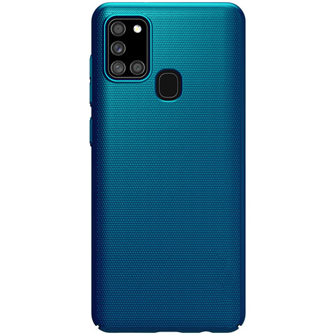 Coque Plastique Rigide Etui Housse Mat M01 pour Samsung Galaxy A21s Bleu