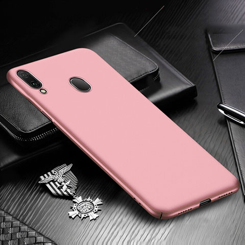 Coque Plastique Rigide Etui Housse Mat M01 pour Samsung Galaxy A30 Or Rose