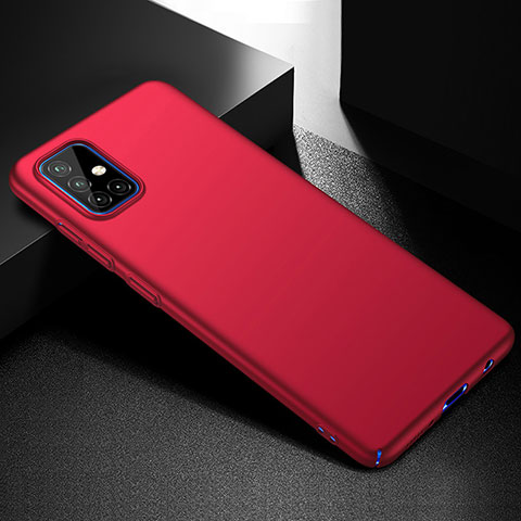 Coque Plastique Rigide Etui Housse Mat M01 pour Samsung Galaxy M40S Rouge