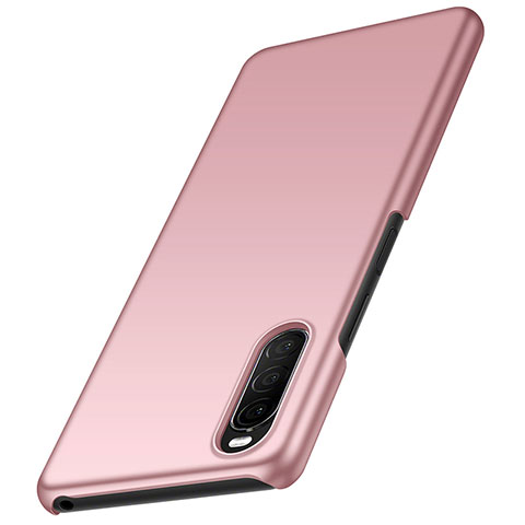 Coque Plastique Rigide Etui Housse Mat M01 pour Sony Xperia 10 II Or Rose