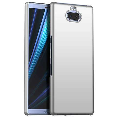 Coque Plastique Rigide Etui Housse Mat M01 pour Sony Xperia 10 Plus Argent