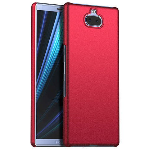 Coque Plastique Rigide Etui Housse Mat M01 pour Sony Xperia 10 Plus Rouge