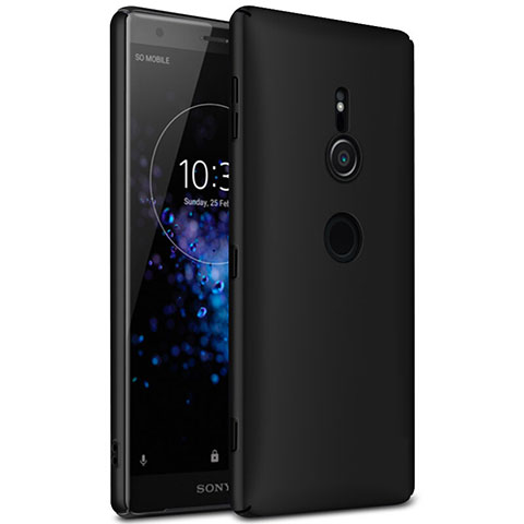 Coque Plastique Rigide Etui Housse Mat M01 pour Sony Xperia XZ2 Noir