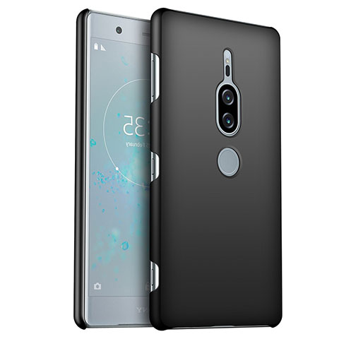 Coque Plastique Rigide Etui Housse Mat M01 pour Sony Xperia XZ2 Premium Noir