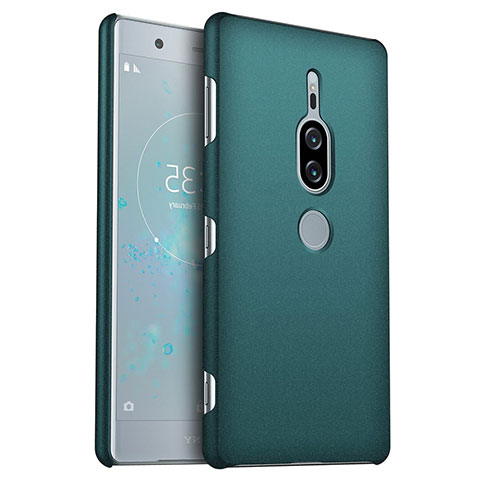 Coque Plastique Rigide Etui Housse Mat M01 pour Sony Xperia XZ2 Premium Vert