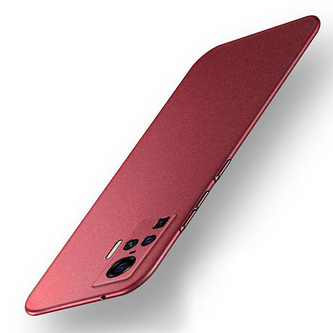 Coque Plastique Rigide Etui Housse Mat M01 pour Vivo X50 Pro 5G Rouge