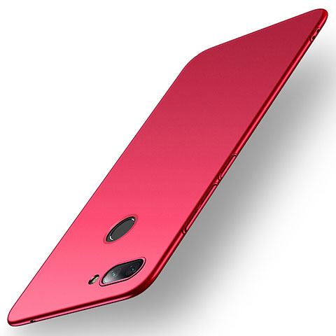 Coque Plastique Rigide Etui Housse Mat M01 pour Xiaomi Mi 8 Lite Rouge