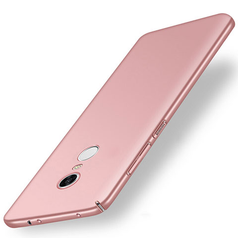 Coque Plastique Rigide Etui Housse Mat M01 pour Xiaomi Redmi Note 5 Indian Version Or Rose