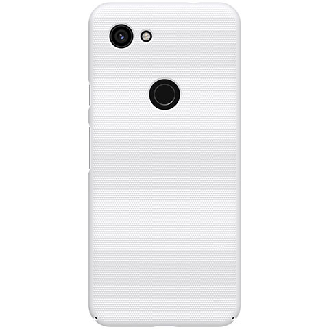 Coque Plastique Rigide Etui Housse Mat M02 pour Google Pixel 3a Blanc