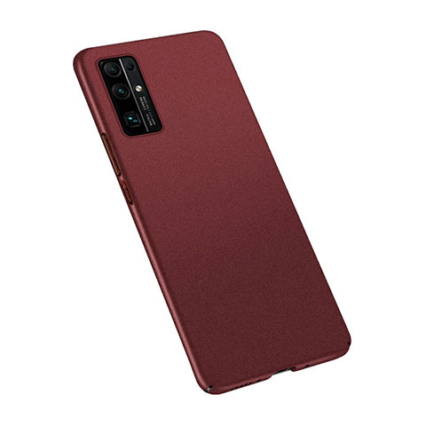 Coque Plastique Rigide Etui Housse Mat M02 pour Huawei Honor 30 Vin Rouge