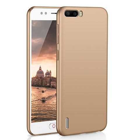 Coque Plastique Rigide Etui Housse Mat M02 pour Huawei Honor 6 Plus Or