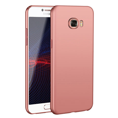 Coque Plastique Rigide Etui Housse Mat M02 pour Samsung Galaxy C5 SM-C5000 Or Rose