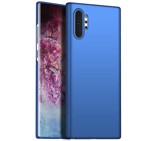 Coque Plastique Rigide Etui Housse Mat M02 pour Samsung Galaxy Note 10 Plus Bleu