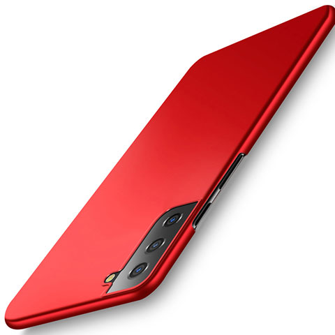 Coque Plastique Rigide Etui Housse Mat M02 pour Samsung Galaxy S21 Plus 5G Rouge