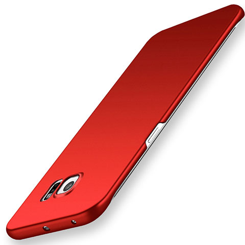 Coque Plastique Rigide Etui Housse Mat M02 pour Samsung Galaxy S6 Edge SM-G925 Rouge