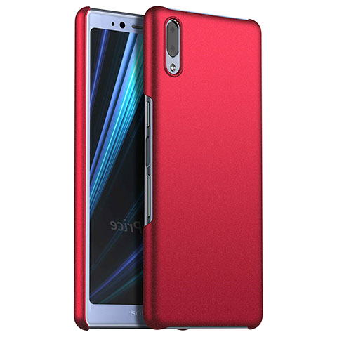 Coque Plastique Rigide Etui Housse Mat M02 pour Sony Xperia L3 Rouge