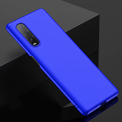 Coque Plastique Rigide Etui Housse Mat M03 pour Oppo Find X2 Bleu