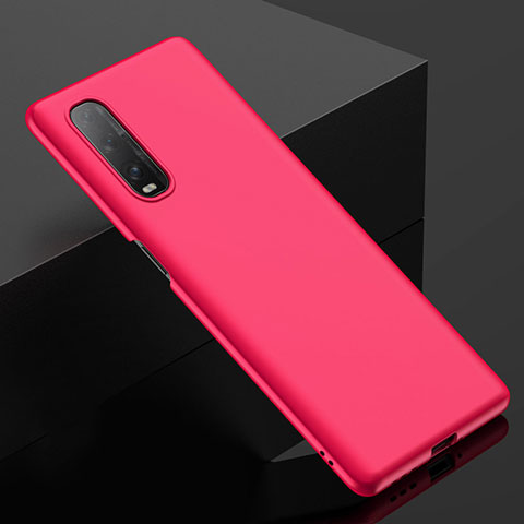 Coque Plastique Rigide Etui Housse Mat M03 pour Oppo Find X2 Rouge