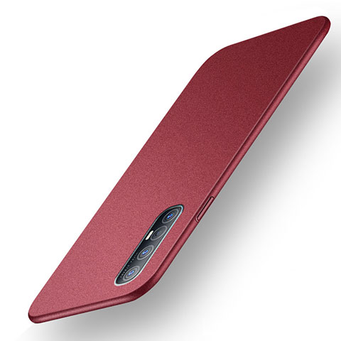 Coque Plastique Rigide Etui Housse Mat M03 pour Oppo Reno3 Pro Rouge