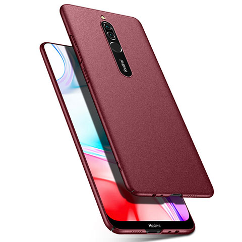 Coque Plastique Rigide Etui Housse Mat M03 pour Xiaomi Redmi 8 Rouge