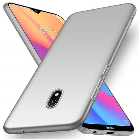 Coque Plastique Rigide Etui Housse Mat M03 pour Xiaomi Redmi 8A Argent