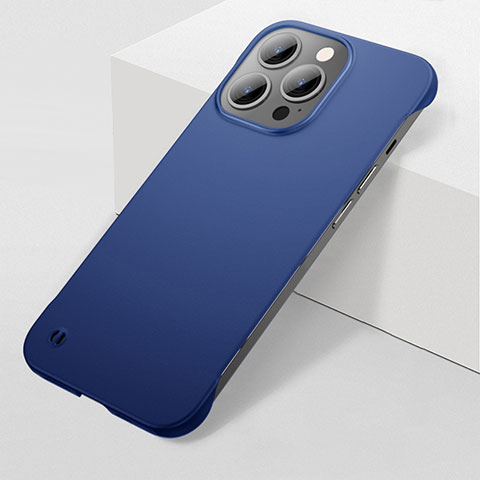 Coque Plastique Rigide Etui Housse Mat M04 pour Apple iPhone 14 Pro Bleu