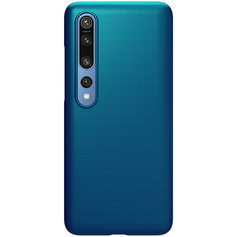 Coque Plastique Rigide Etui Housse Mat M04 pour Xiaomi Mi 10 Bleu