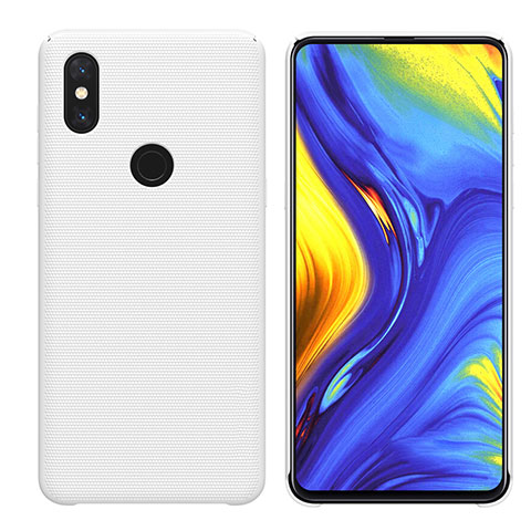 Coque Plastique Rigide Etui Housse Mat M04 pour Xiaomi Mi Mix 3 Blanc