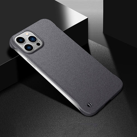 Coque Plastique Rigide Etui Housse Mat M05 pour Apple iPhone 15 Pro Gris Fonce