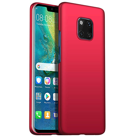 Coque Plastique Rigide Etui Housse Mat M05 pour Huawei Mate 20 Pro Rouge