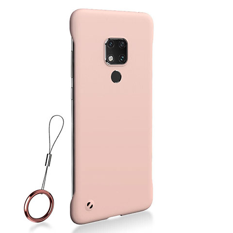 Coque Plastique Rigide Etui Housse Mat P01 pour Huawei Mate 20 Rose