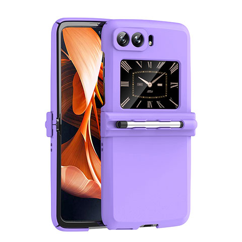 Coque Plastique Rigide Etui Housse Mat P01 pour Motorola Moto RAZR (2022) 5G Violet