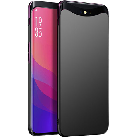 Coque Plastique Rigide Etui Housse Mat P01 pour Oppo Find X Noir